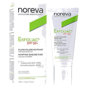 Noreva Exfoliac Fluide Solaire Matifiant SPF 50+ (40ml)