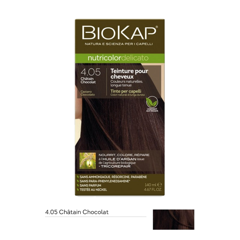 Biokap Nutricolor Delicato N4.05 Chatain Chocolat — BIOKAP