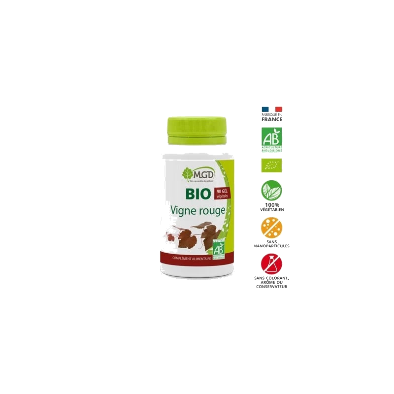 Mgd Bio Vigne Rouge Boite 90 Gélules — MGD