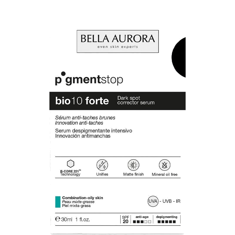 Bella Aurora Pigmentstop Bio 10 Forte Sérum anti Tâches Peau Mixte à — BELLA AURORA