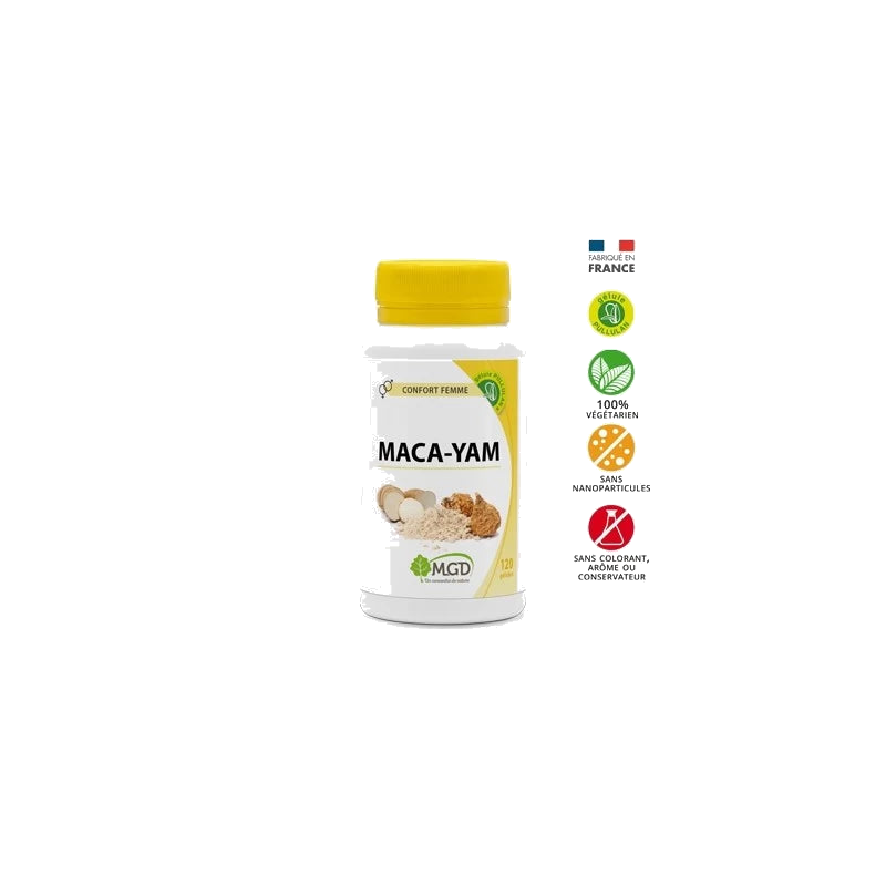 Mgd Maca - Yam Boite 120 Gélules — MGD