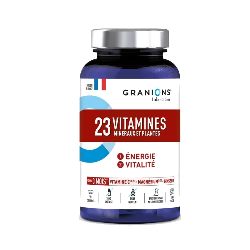 Granions 23 Vitamines Minéraux et Plantes 90 Comprimés — GRANIONS