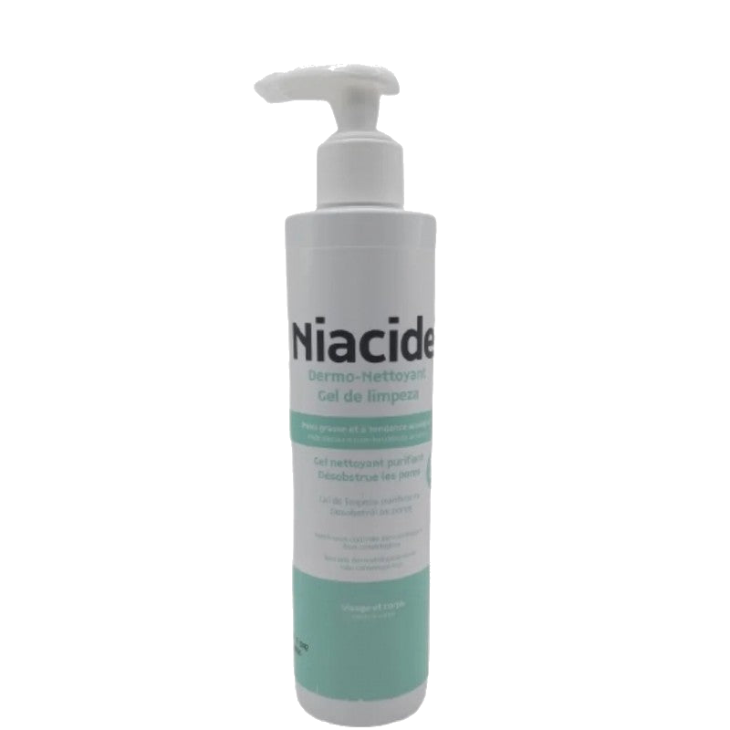 Niacide Dermo-Nettoyant Gel de Limpeza Visage et Corps Peau Grasse — NIACIDE