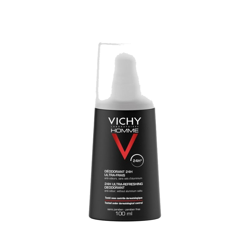 Vichy Homme Déodorant Vaporisateur Ultra-Frais 24H Peau Sensible 100ml — VICHY