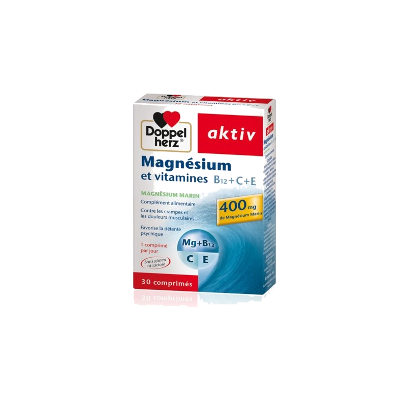 Doppel Herz Aktiv Magnésium & Vitamines 30 Comprimés — DOPPEL HERZ AKTIV