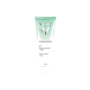 Vichy Normaderm 3en1 Exfoliant Nettoyant Masque Peau Mixte à Grasse