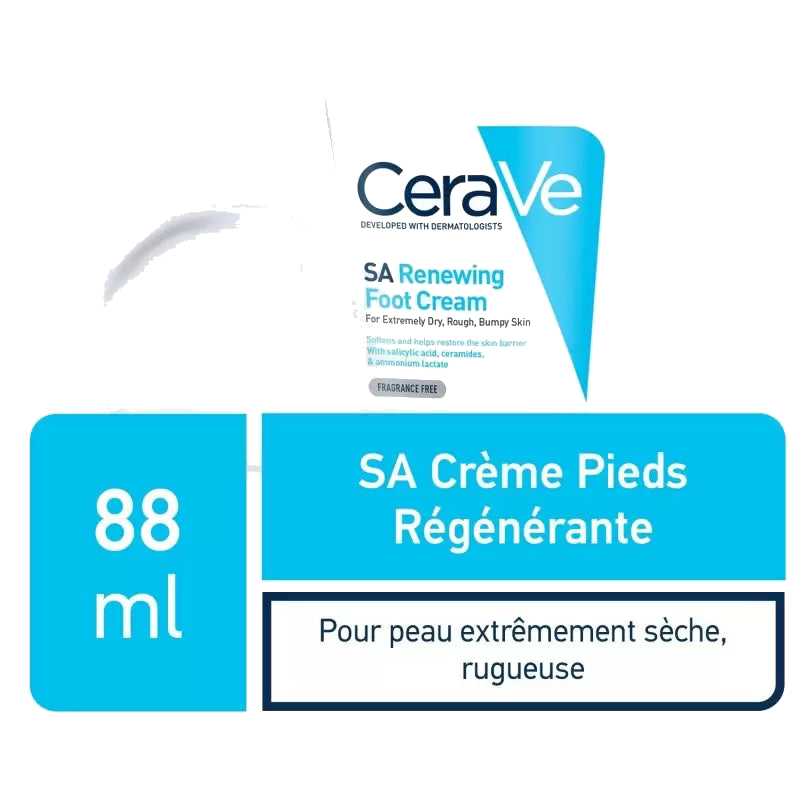 CeraVe SA Crème Régénérante Pieds Très Secs et Abîmés 88ml — CERAVE