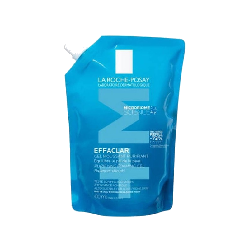 La Roche-Posay Effaclar Eco-Recharge Gel Moussant Peau Grasse 400ml — LA ROCHE POSAY