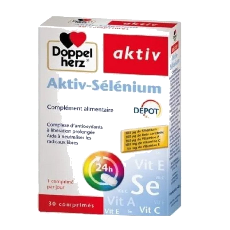Doppel Herz Aktiv Sélénium 30 Comprimés — DOPPEL HERZ AKTIV