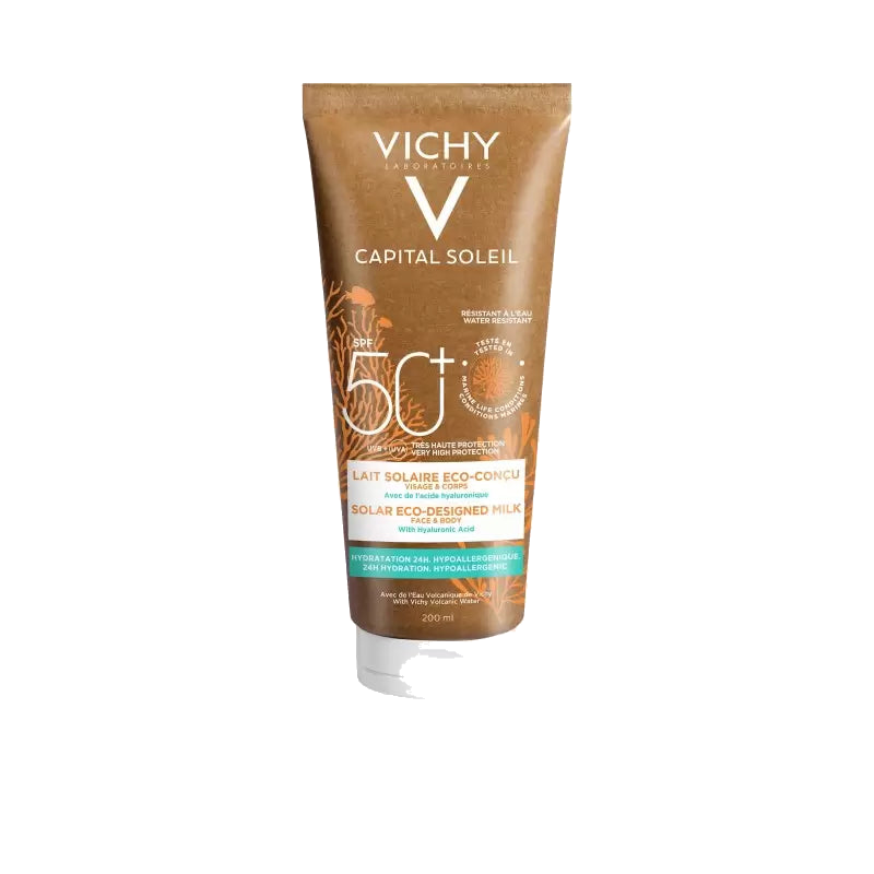 Vichy Capital Soleil Lait Solaire Eco-Conçu Tous Types de Peaux 200ml — VICHY