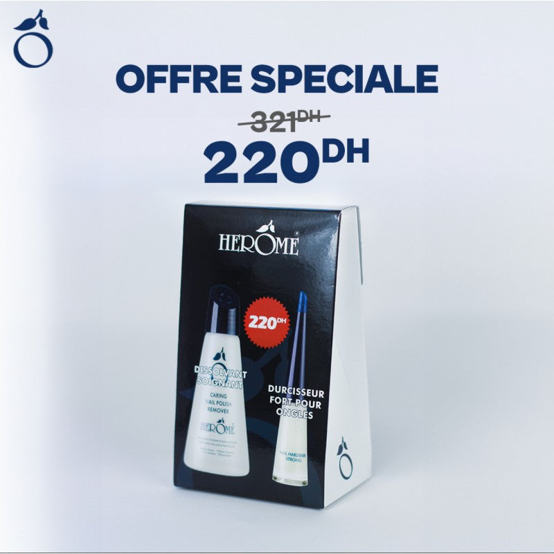 Herome Pack Durcisseur Fort + Dissolvant Fort — HERÔME