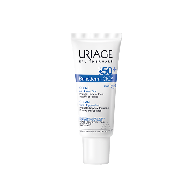 Uriage Bariéderm-CICA Crème SPF 50+ au Cuivre Zinc 40 ml — URIAGE