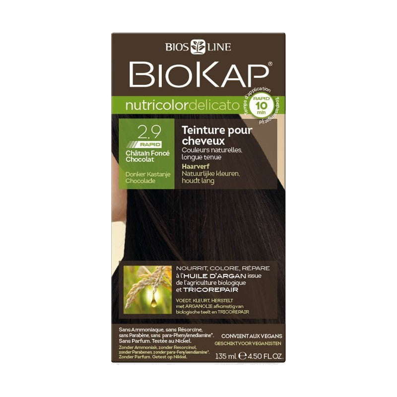 Biokap – Nutricolor Delicato Rapid - 2.9 Châtain Fonce Chocolat — BIOKAP
