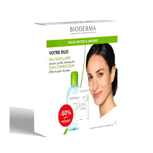 Bioderma Pack Sebium Pore Refiner 30ml + Sebium H2o 250ml Offert