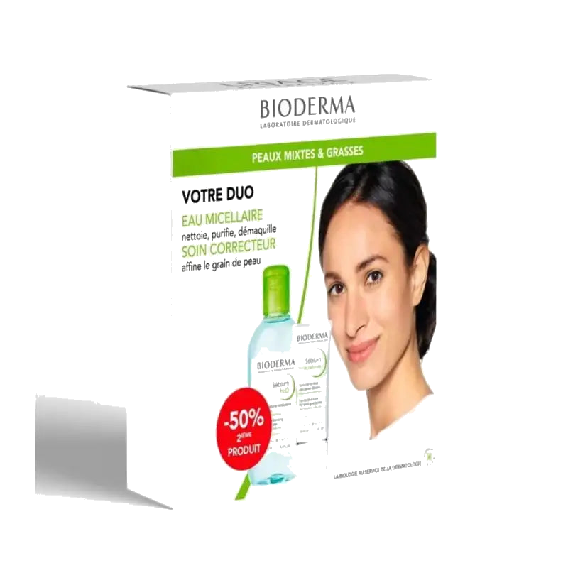 Bioderma Pack Sebium Pore Refiner 30ml + Sebium H2o 250ml Offert — BIODERMA