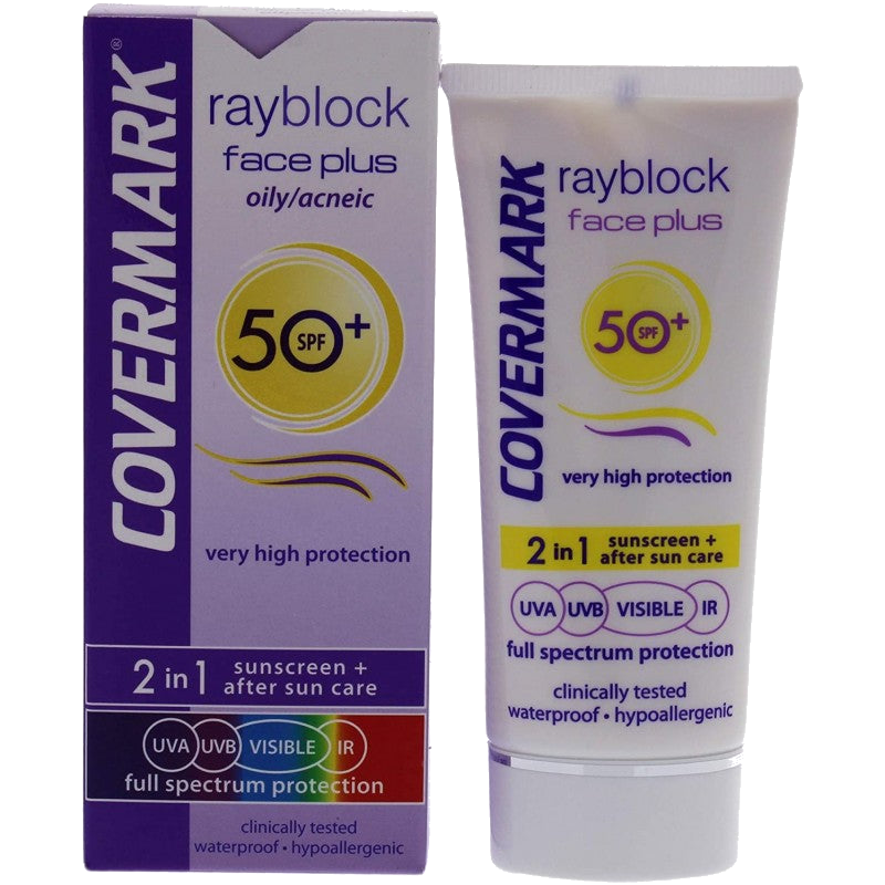 Covermark Rayblock Face Plus Oily/acneic SPF 50+ Crème Solaire Soft — COVERMARK