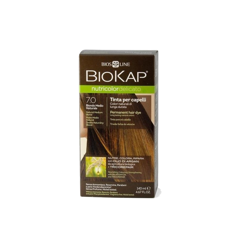 Biokap – Nutricolor Delicato 7.0 Blond Moyen Naturel — BIOKAP