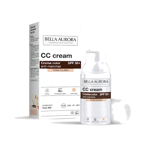 Bella Aurora CC Crème anti-Taches SPF 50+ Teinté Clair 30 ml