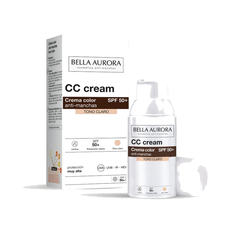 Bella Aurora CC Crème anti-Taches SPF 50+ Teinté Clair 30 ml — BELLA AURORA