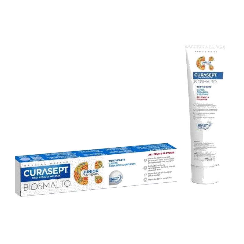 Curasept Biosmalto Dentifrice Junior 7-12ANS 75ml — CURASEPT