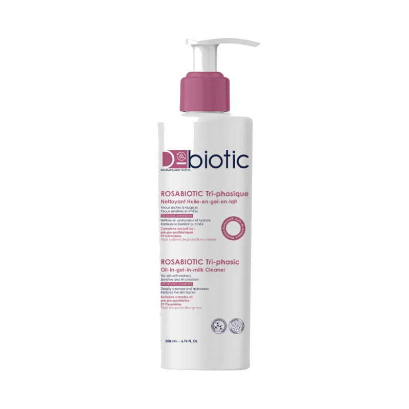 D-Biotic Rosabiotic Tri-Phasique Nettoyant 200 ml — D-BIOTIC