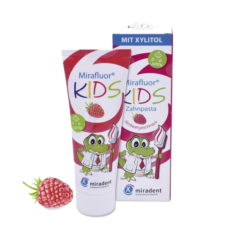 Miradent Mirafluor Kids Dentifrice Framboise 75 ml — MIRADENT