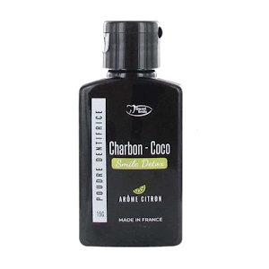 Denti Smile Charbon Coco Poudre Detox Arome Citron Flacon 15g