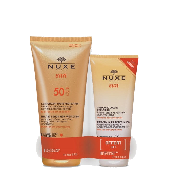 Nuxe Sun Pack Lait Solaire Fondant SPF50 150ml + Shampooing Douche — NUXE