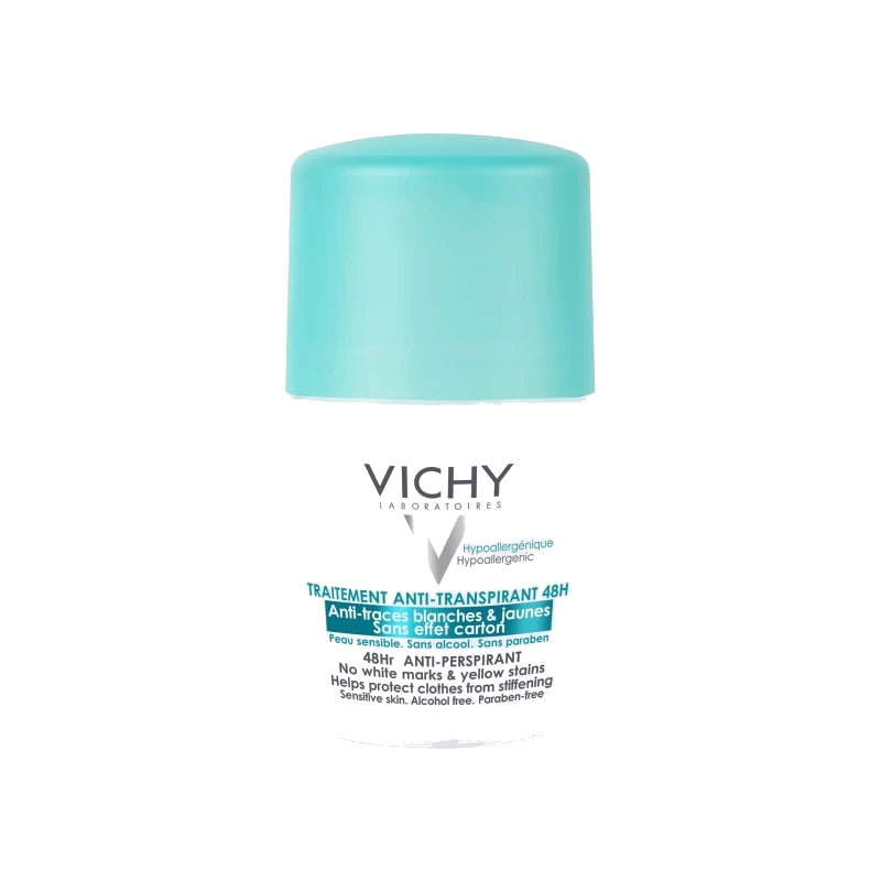 Vichy Dermo-Tolérance Déodorant 48H anti-Traces Jaunes et Blanches — VICHY