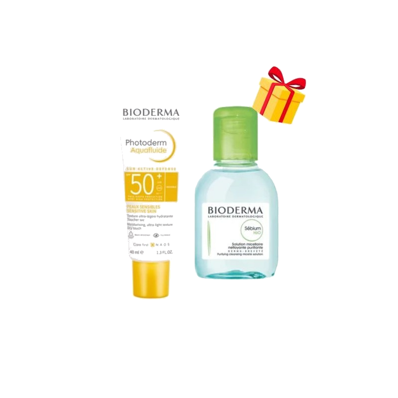 Bioderma Pack Photoderm Aquafluide Toucher Sec SPF 50+ Invisible + — BIODERMA