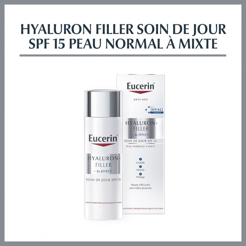 Eucerin Hyaluron Filler Jour Peau Normale à Mixte SPF 15 — EUCERIN
