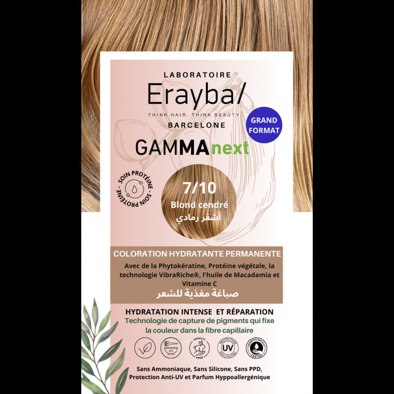 Erayba Coloration Hydratante Permanente Blond Cendre N°7.10 — ERAYBA