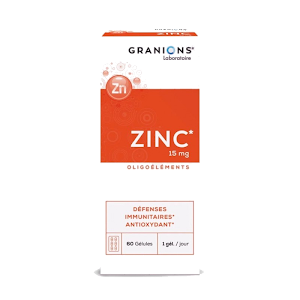 Granions Zinc 15mg 60 Gélules