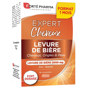 Forte Pharma Expert Cheveux Levure de Bière 2000 mg 56 Comprimés