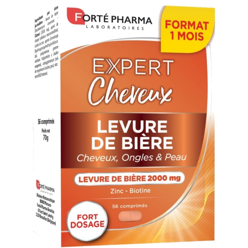 Forte Pharma Expert Cheveux Levure de Bière 2000 mg 56 Comprimés — FORTÉ PHARMA