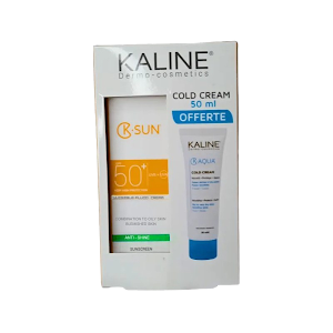 Kaline K Sun SPF50 + Invisible Fluid Cream anti Shine + Cold Cream
