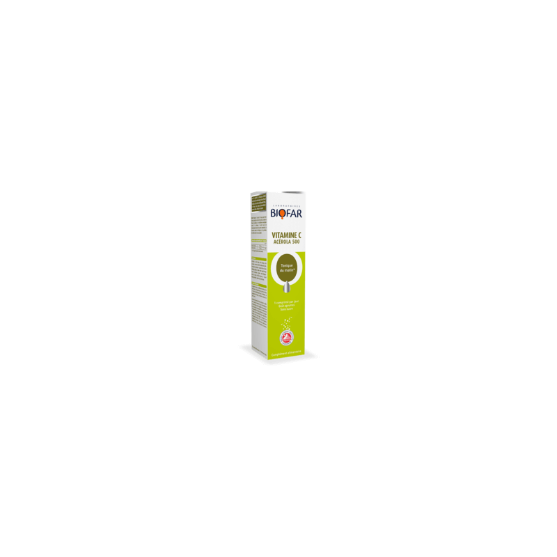 Biofar Vitamine C Acérola 500 20 Comprimés Effervescents — BIOFAR