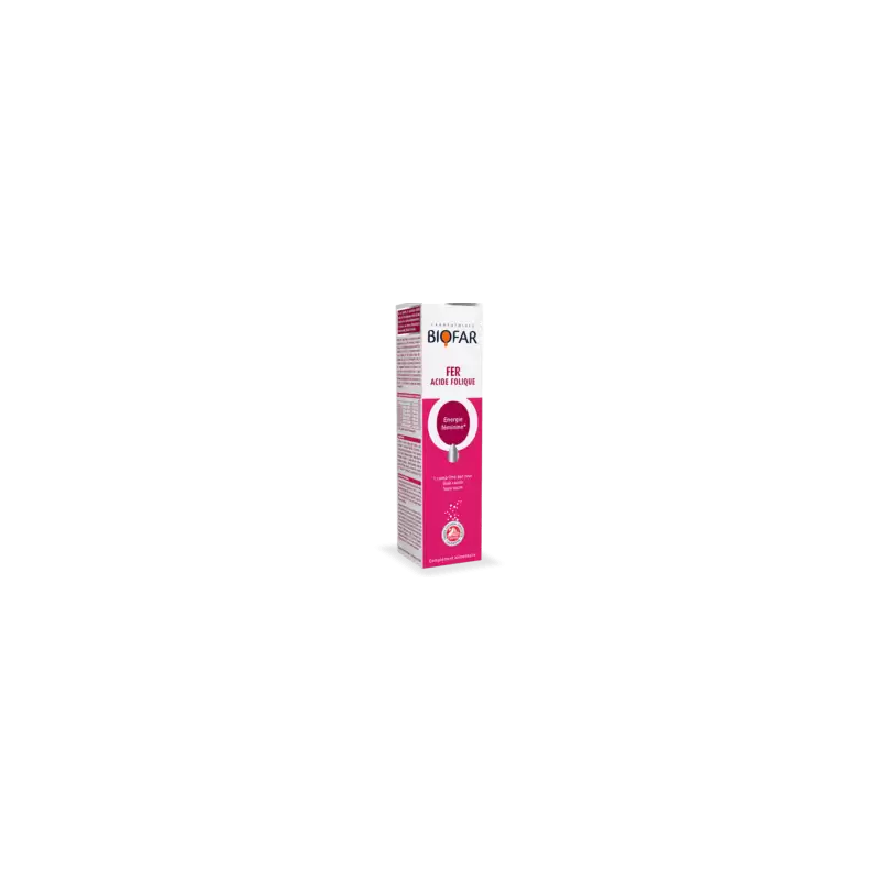 Biofar Fer Acide Folique 20 Comprimés Effervescents — BIOFAR