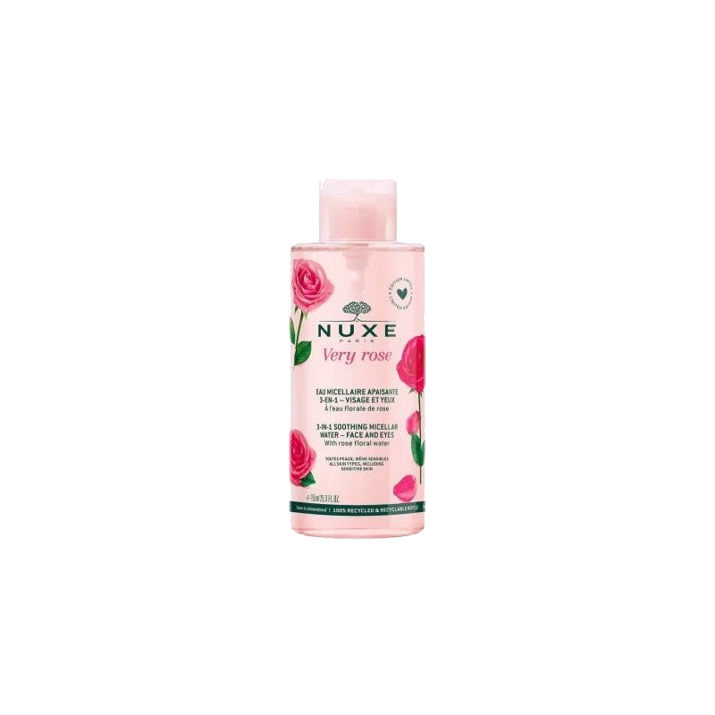 Nuxe Very Rose Eau Micellaire Apaisante 3-en-1 Visage et Yeux 750 ml — NUXE