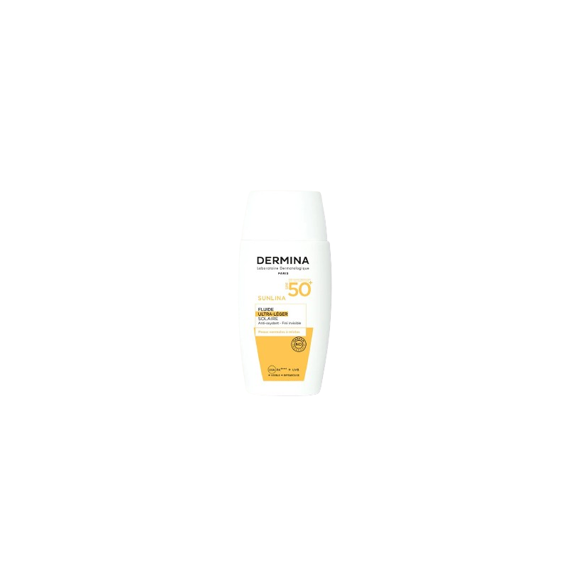 Dermina Sunlina Fluide Ultra Léger SPF 50 50ml — DERMINA
