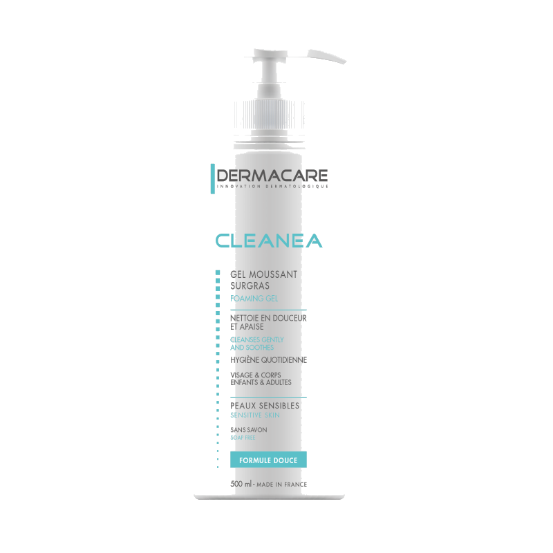 Dermacare Cleanea Gel Moussant Surgras 500 ml — DERMACARE