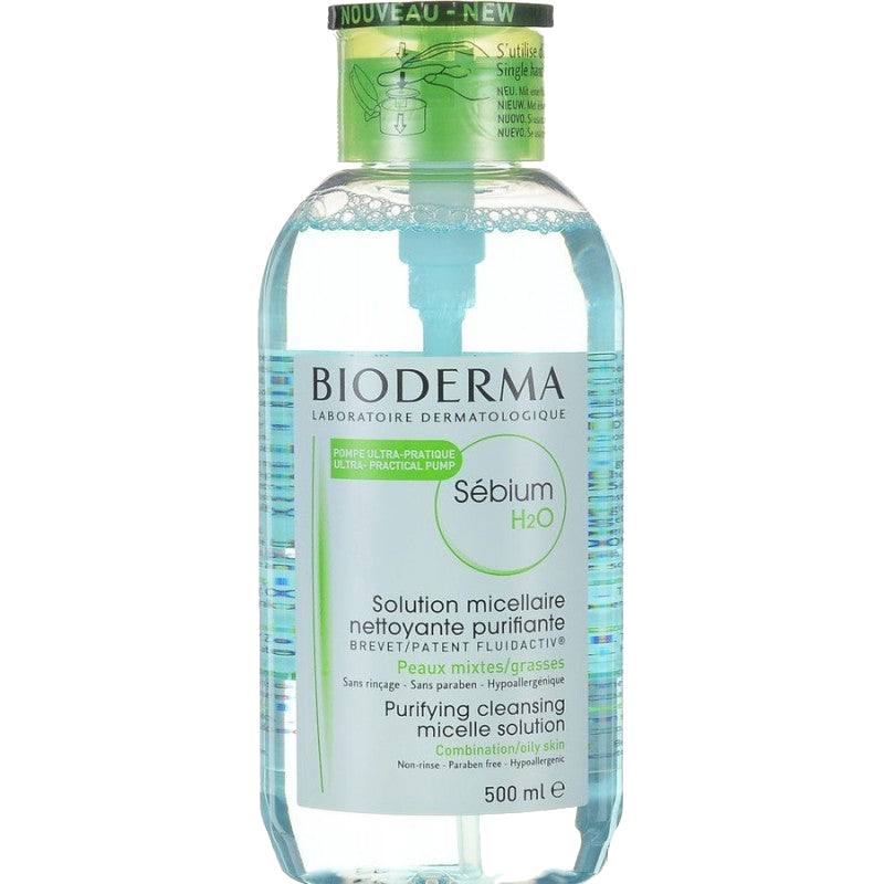 Bioderma Sebium H2o Solution Micellaire 500 ml Pompe — BIODERMA
