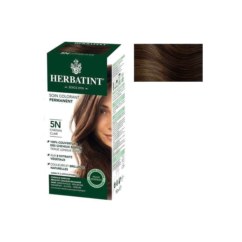 Herbatint Coloration Cheveux Naturelle 5N Châtain Claire - 150ml — HERBATINT