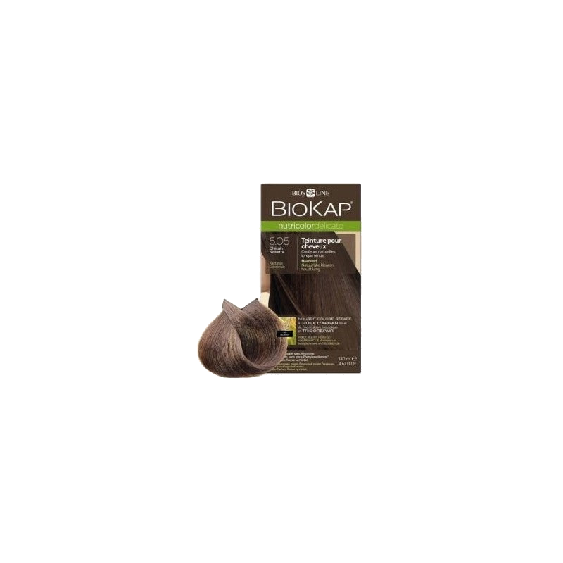 Biokap – Nutricolor Delicato 5.05 Châtain Noisette, 140 ml — BIOKAP