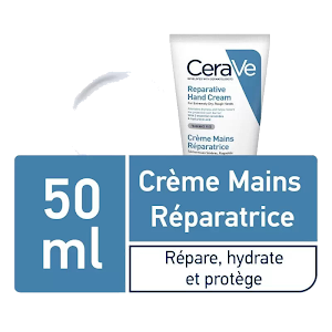 CeraVe Crème Réparatrice Mains Sèches et Abîmées 50ml