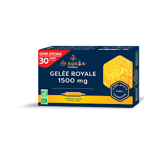 Dietaroma la Ruche Gelée Royale 1500mg Bio 30 Ampoules