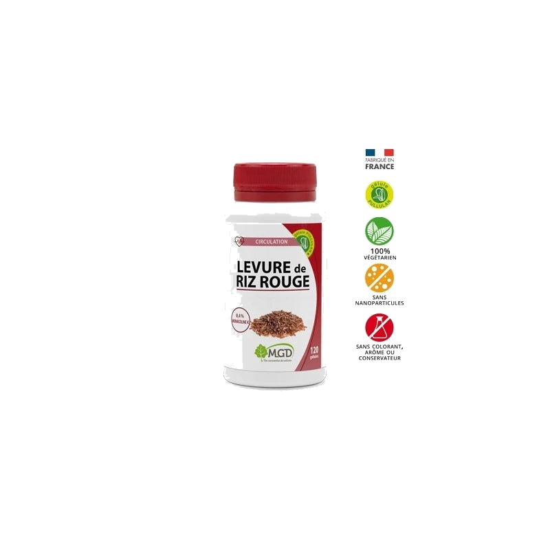 Mgd Levure de Riz Rouge Boite 30 Comprimés — MGD