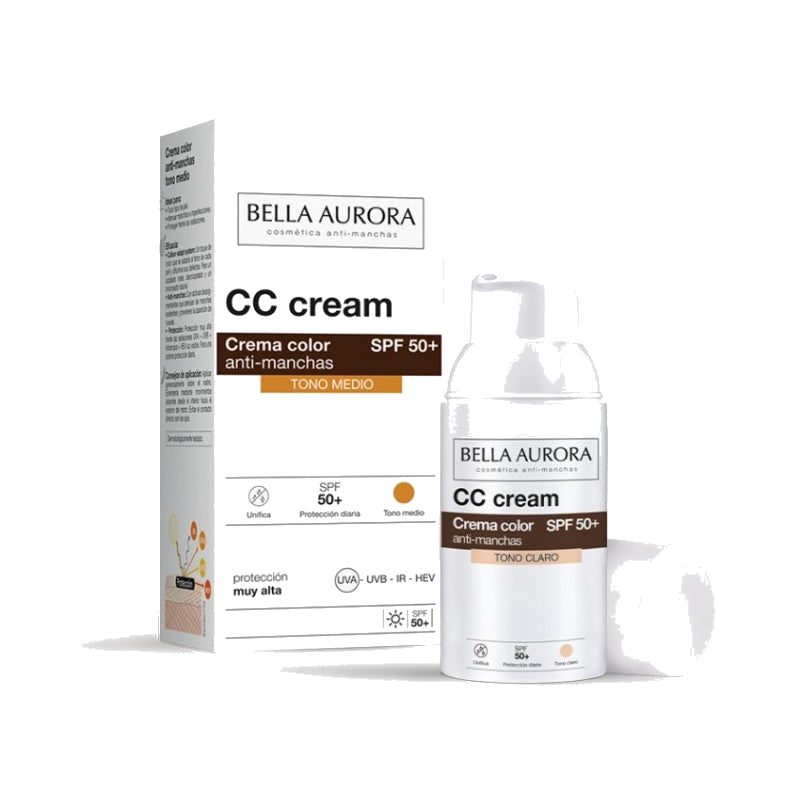 Bella Aurora CC Crème anti-Taches SPF 50+ Teinté Medium 30 ml — BELLA AURORA