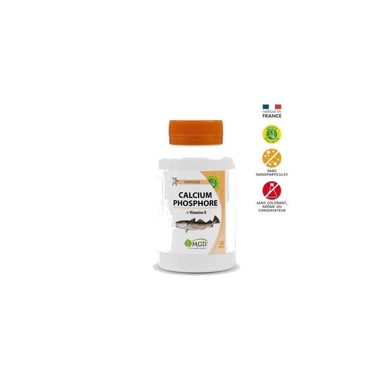 Mgd Calcium Phosphore Vitamine d Boite 120 Gélules — MGD