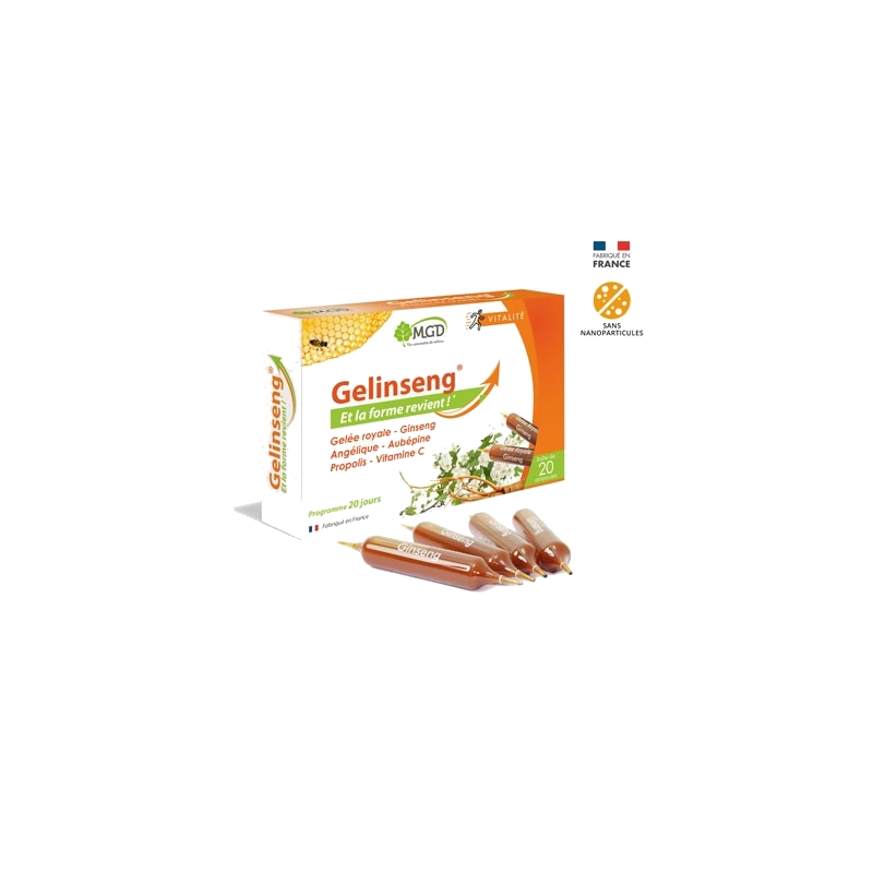 Mgd Gelinseng Boite 20 Ampoules — MGD